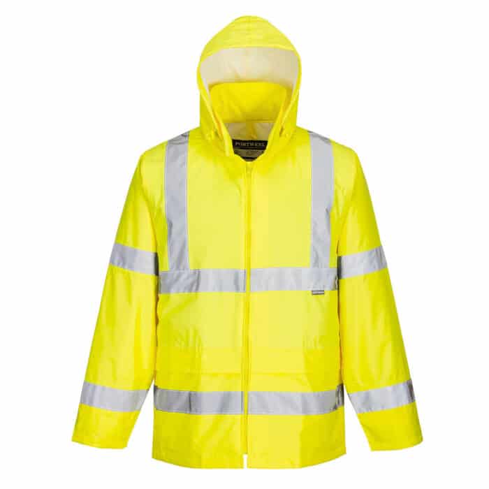 Portwest Hi-Vis Rain Jacket Yellow