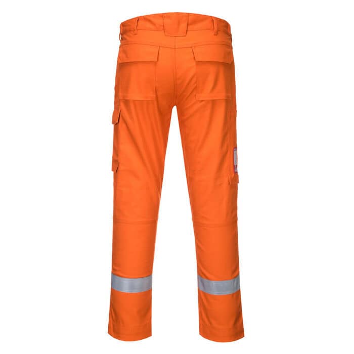 Portwest Bizflame Industry Trousers Orange Back