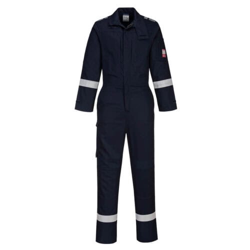 Portwest Bizflame Lightweight Stretch Panelled Coverall Navy