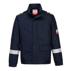 Portwest Bizflame Lightweight Stretch Panelled Jacket Navy