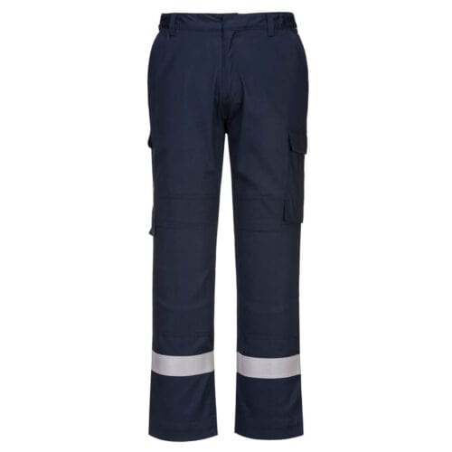 Portwest Bizflame Lightweight Stretch Panelled Trousers Navy