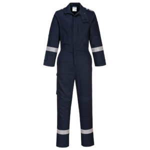 Portwest Bizflame Stretch Panelled Coverall Navy