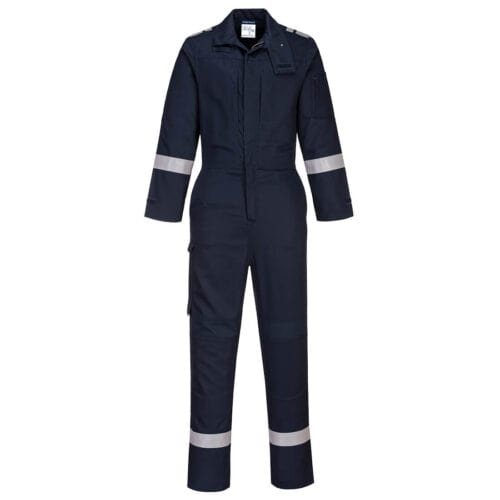 Portwest Bizflame Stretch Panelled Coverall Navy