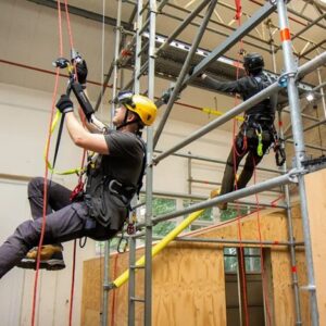 men on scaffolding